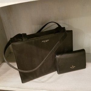 Authentic kate spade Handbag, and kate spade leather wallet